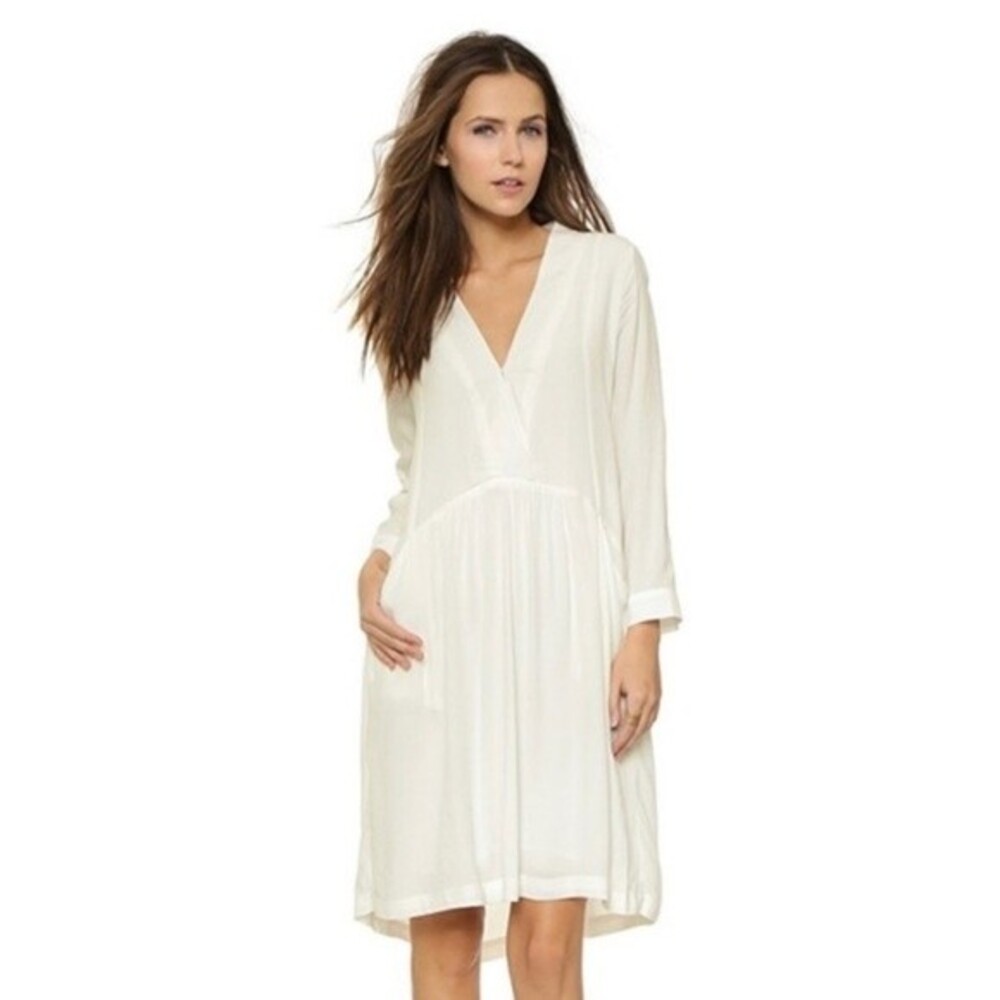 Just Female | Lola Drop Waist Mini Dress White XS